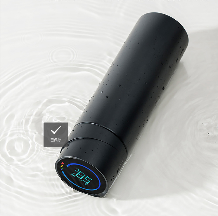 ALTO CLASSIC Self-Cleaning Water Bottle with UV Sanitization and Temperature Display, 450ml / 15oz